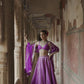 Purple Embroidered Brocade Lehenga