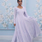 Periwinkle Thread Embroidered Anarkali