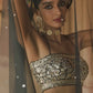 Black Embroidered Brocade Lehenga