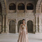 Nude and Gold Embroidered Lehenga
