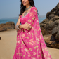 Pink Floral Printed Sharara Suit