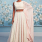 Soft Pastel Multicolor Thread Embroidered Lehenga