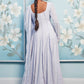 Periwinkle Thread Embroidered Anarkali