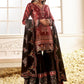 Deep Rust and Black Floral Printed Gharara Suit