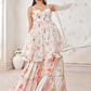 White Satin Georgette Floral Gharara Suit
