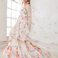 White Satin Georgette Floral Gharara Suit