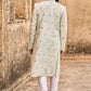 Light Green Hand Embroidered Velvet Jodhpuri Set